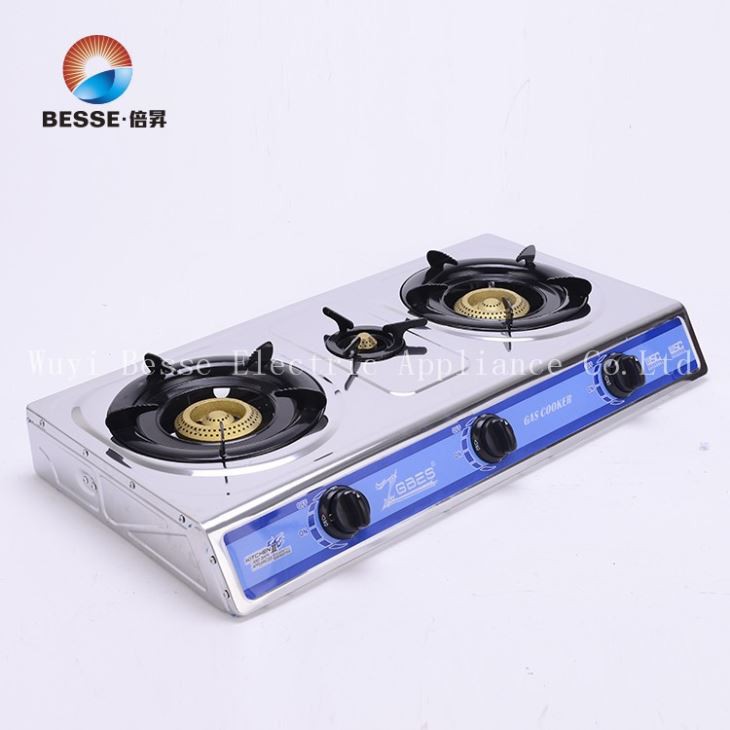Stable Honeycomb burner Stainless Steel Triple Burner Kitchen Gas Stove Cheaper Price